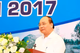 Thủ tướng Nguyễn Xuân Phúc phát biểu chỉ đạo. (Ảnh: Thống Nhất/TTXVN)