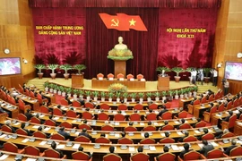 Toàn cảnh bế mạc Hội nghị. (Ảnh: Trí Dũng/TTXVN)