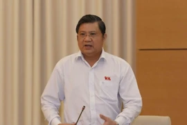 Chủ nhiệm Ủy ban Đối ngoại của Quốc hội Nguyễn Văn Giàu phát biểu ý kiến. (Ảnh: Phương Hoa/TTXVN)