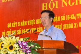 Ông Võ Văn Thưởng phát biểu tại hội nghị. (Nguồn: TTXVN)