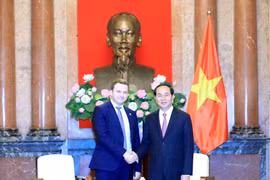 Chủ tịch nước Trần Đại Quang tiếp Bộ trưởng Bộ Phát triển Kinh tế Liên bang Nga Maksim Oreshkin nhân chuyến thăm và làm việc tại Việt Nam. (Ảnh: Nhan Sáng/TTXVN)