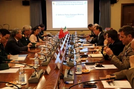 Quang cảnh buổi đối thoại. (Ảnh: Ngự Bình/Vietnam+)