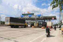 Giao thông thông thoáng sau khi xả trạm. (Ảnh: Minh Trí/TTXVN)