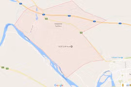Khu vực phát hiện ba ngôi mộ tập thể. (Nguồn: Google Maps)