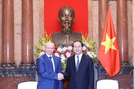 Chủ tịch nước Trần Đại Quang tiếp Ngài R.Kh.Mardanov, Thủ tướng Cộng hòa Bashkortostan (Liên bang Nga) sang thăm và làm việc tại Việt Nam. (Ảnh: Nhan Sáng/TTXVN)