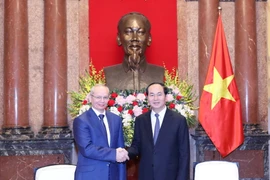 Chủ tịch nước Trần Đại Quang tiếp Ngài R.Kh.Mardanov, Thủ tướng Cộng hòa Bashkortostan (Liên bang Nga) sang thăm và làm việc tại Việt Nam. (Ảnh: Nhan Sáng/TTXVN)