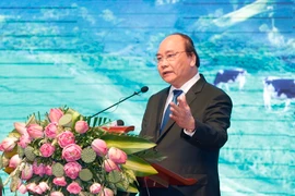 Thủ tướng Nguyễn Xuân Phúc phát biểu. (Ảnh: Doãn Tấn/TTXVN)