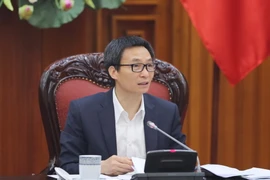 Phó Thủ tướng Vũ Đức Đam phát biểu tại cuộc họp. (Ảnh: Phương Hoa/TTXVN)