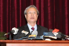 Ông Trần Quốc Vượng, Ủy viên Bộ Chính trị, Bí thư Trung ương Đảng, Chủ nhiệm Ủy ban Kiểm tra Trung ương. (Ảnh: Trí Dũng/TTXVN)