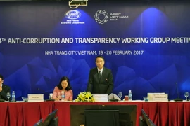 Đoàn Việt Nam phát biểu tại Hội thảo về nâng cao tham gia của xã hội vào chống tham nhũng. (Ảnh: Ảnh: Nguyễn Khang/TTXVN)