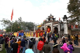 Lễ hội Cổ Loa. (Ảnh: Minh Quyết/TTXVN)