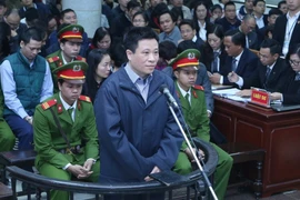 Bị cáo Hà Văn Thắm tại phiên xét xử. (Ảnh: Phạm Kiên/TTXVN)