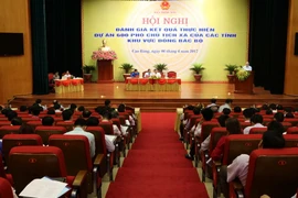 Hội nghị đánh giá thực hiện Dự án 600 Phó Chủ tịch xã khu vực Đông Bắc Bộ. (Nguồn: TTXVN)