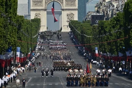 Toàn cảnh lễ diễu binh. (Nguồn: AFP/TTXVN)