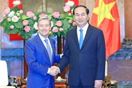 Chủ tịch nước Trần Đại Quang tiếp Bộ trưởng Bộ Thương mại Quốc tế Canada Fran Cois-Philippe Champagne nhân chuyến thăm và làm việc tại Việt Nam. (Ảnh: Nhan Sáng/TTXVN)