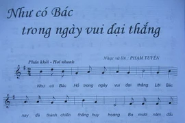 Lời bài hát 'Như có Bác trong ngày vui đại thắng.'