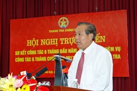 Phó Thủ tướng Thường trực Chính phủ Trương Hòa Bình phát biểu. (Ảnh: Doãn Tấn/TTXVN)