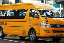 Chiếc xe tải chở cậu bé xấu số. (Nguồn: The Star)