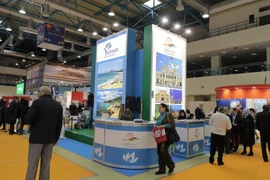 Gian hàng Việt Nam tại hội chợ. (Ảnh: Dương Trí-Quang Vinh/Vietnam+)