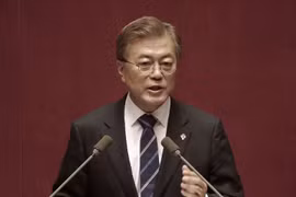  Tổng thống Hàn Quốc Moon Jae-in. (Nguồn: Washington Times)