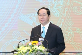 Chủ tịch nước Trần Đại Quang. (Ảnh: Nhan Sáng/TTXVN)