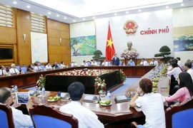 Toàn cảnh buổi gặp mặt. (Ảnh: Văn Điệp/TTXVN)
