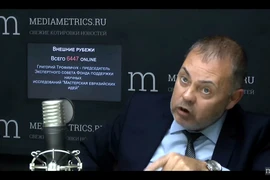 Chuyên gia Grigory Trofimtruk tại trường quay. (Ảnh: Quang Vinh/Vietnam+)