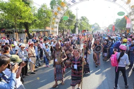 Một hoạt động trong Lễ hội càphê Tây Nguyên. (Nguồn: TTXVN)