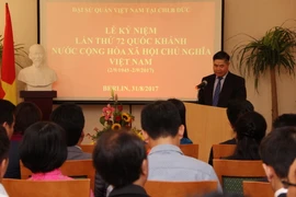 Quang cảnh buổi lễ tại Đức. (Ảnh: Thanh Bình/TTXVN)