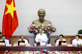 Thủ tướng Nguyễn Xuân Phúc phát biểu chỉ đạo. (Ảnh: Thống Nhất/TTXVN)