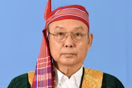 Ngài Mahn Win Khaing Than, Chủ tịch Thượng viện kiêm Chủ tịch Quốc hội dẫn đầu thăm chính thức Việt Nam từ ngày 10 đến 16/5. (Ảnh: TTXVN phát)