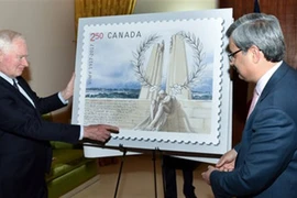 Mẫu tem được phát hành tại Canada. (Nguồn: Canada Post)