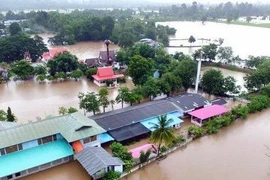 Mưa lũ gây ngập lụt tại Thái Lan. (Nguồn: Phuket News)