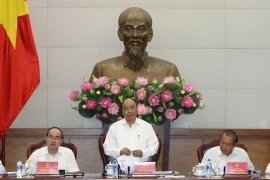 Thủ tướng Nguyễn Xuân Phúc phát biểu chỉ đạo. (Ảnh: Thống Nhất/TTXVN)