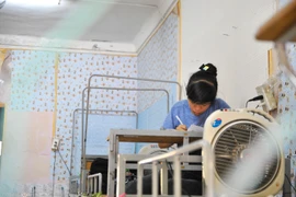 Sát ngày thi, nhiều em học sinh vẫn tỏ ra chưa yên tâm bởi khối lượng kiến thức lớn cộng thêm nhiều thay đổi trong kỳ thi năm nay. (Ảnh: Võ Phương/Vietnam+)