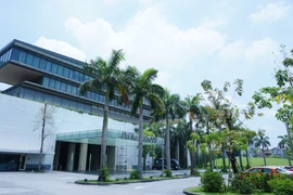 Khách sạn JW Marriot do Tập đoàn Bitexco làm chủ đầu tư vừa qua đã vinh dự được Tổng thống Mỹ Barrack Obama lựa chọn là điểm nghỉ chân trong chuyến thăm Thủ đô Hà Nội. (Ảnh: Võ Phương/Vietnam+)