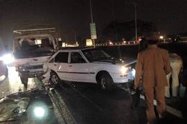 Hiện trường vụ tai nạn (Ảnh: Cộng tác viên)