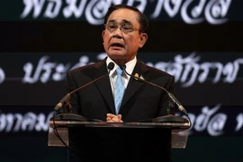Ông Prayut Chan-o-cha phát biểu tại Bangkok, Thái Lan, ngày 17/8. (Ảnh: AFP/TTXVN)
