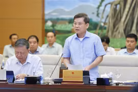 Viện trưởng Viện Kiểm sát nhân dân tối cao Lê Minh Trí phát biểu. (Ảnh: Doãn Tấn/TTXVN)