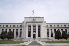 Trụ sở Cục Dự trữ liên bang Mỹ (FED) tại Washington, D.C. (Ảnh: THX/TTXVN)