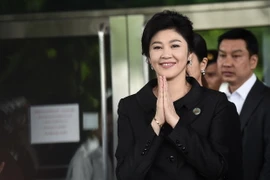 Cựu Thủ tướng Yingluck Shinawatra tại tòa án ở thủ đô Bangkok, Thái Lan ngày 21/7 vừa qua. (Ảnh: AFP/TTXVN)