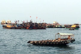 Tàu cá Trung Quốc hoạt động trên biển Hoa Đông. (Ảnh: Reuters/TTXVN)