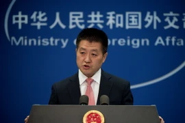  Người phát ngôn Bộ Ngoại giao Trung Quốc Lục Khảng. (Ảnh: AFP/TTXVN)