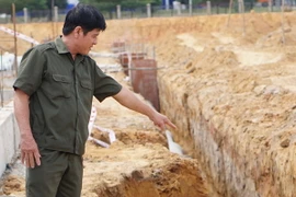 Hiện trường vụ việc. (Ảnh: Huyền Trang/TTXVN)