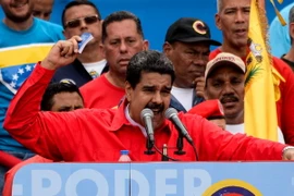 Tổng thống Venezuela Nicolas Maduro trong chiến dịch bầu cử ở Caracas ngày 27/7 vừa qua. (Ảnh: AFP/TTXVN)