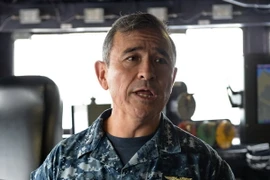 Tư lệnh Bộ Chỉ huy Thái Bình Dương (PACOM) của Mỹ, Đô đốc Harry Harris. (Ảnh: AFP/TTXVN)