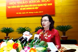 Bà Ngô Thị Thanh Hằng, Ủy viên Trung ương Đảng, Phó Bí thư Thường trực Thành ủy Hà Nội. (Ảnh: An Đăng/TTXVN)