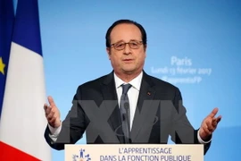 Tổng thống Pháp Francois Hollande. (Ảnh: AFP/TTXVN)