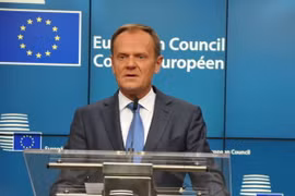 Chủ tịch Hội đồng châu Âu Donald Tusk. (Ảnh: Kim Chung/TTXVN)