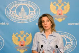 Người phát ngôn Bộ Ngoại giao Nga Maria Zakharova. (Ảnh: Sputnik/TTXVN)